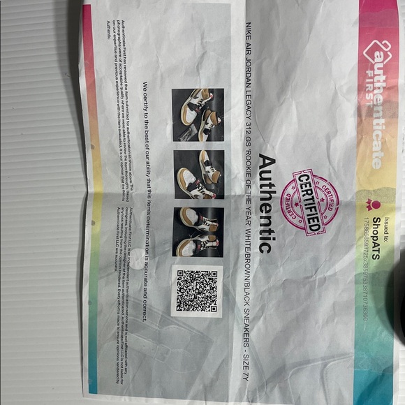 Nike Air Jordan Legacy 312 GS Rookie of the Year Sneakers Size 7Y - Picture 10 of 10